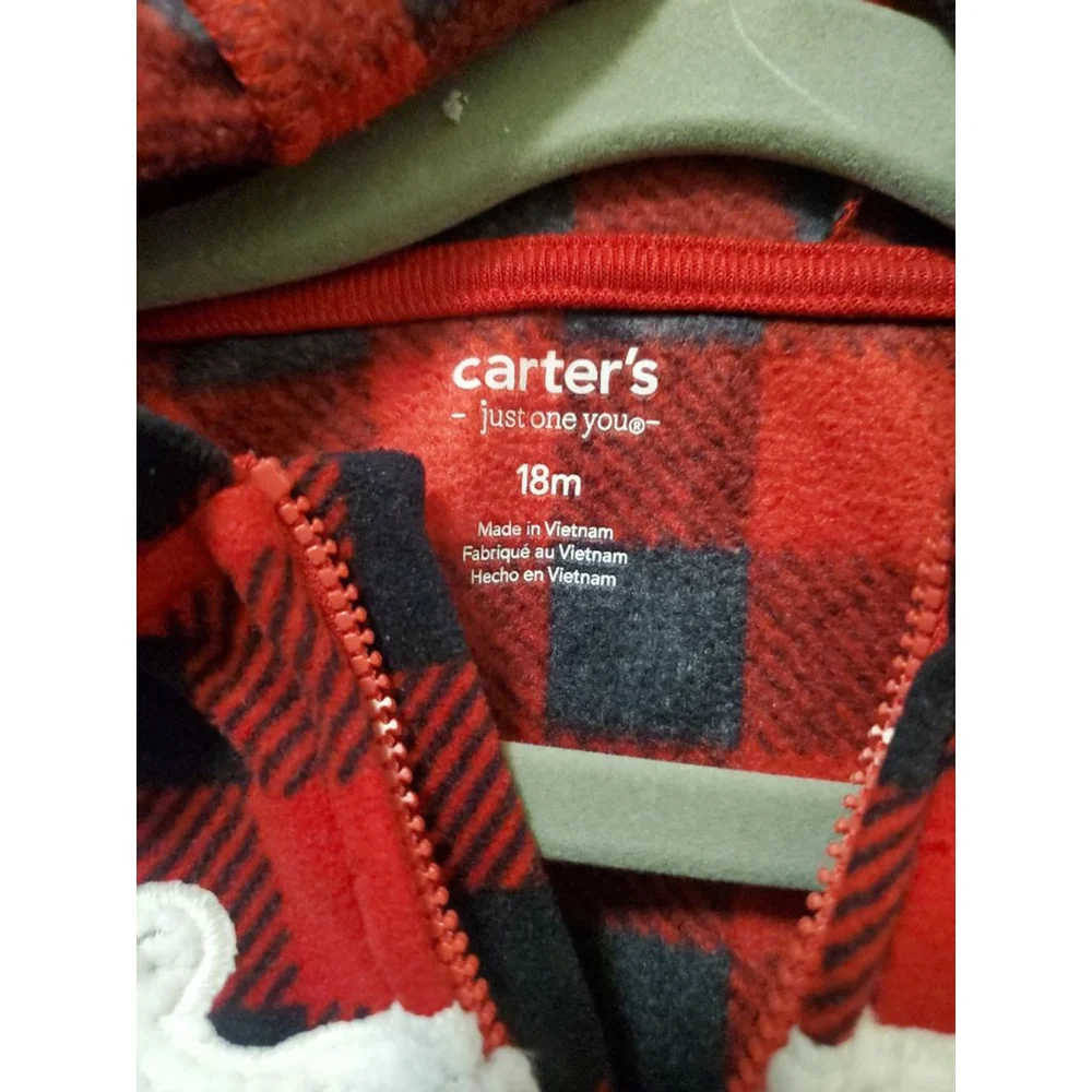 Baby Carter's Pajamas Red Plaid 18m